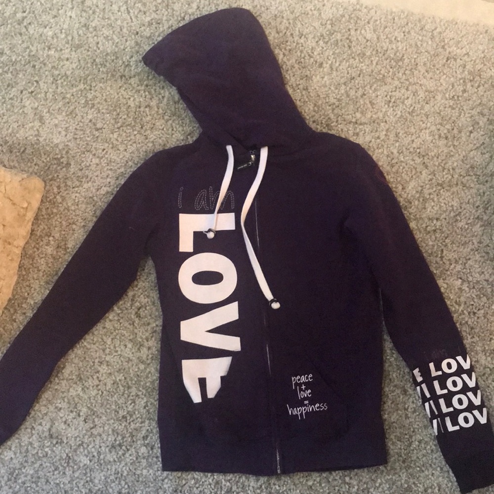 Purple I am love hoodie